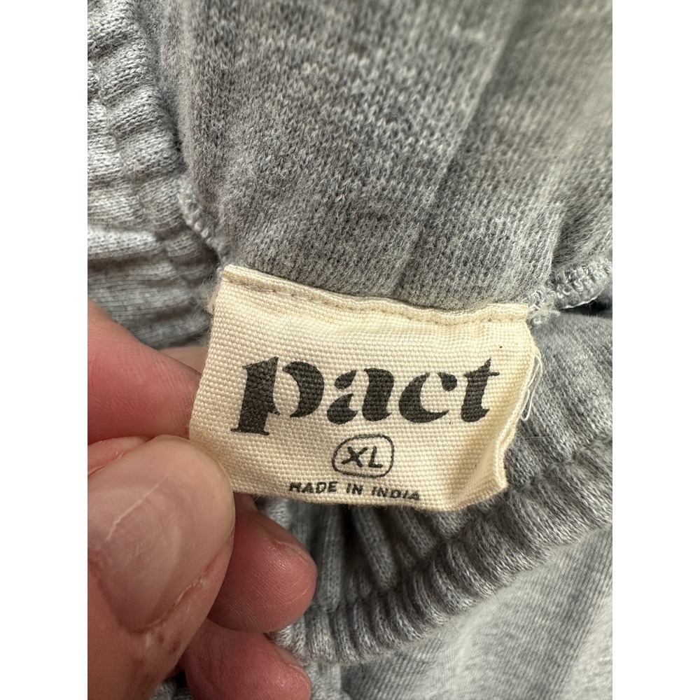 Pact Organic Cotton Sweatpants Gray XL WA1-W6J Joggers Loungewear - Picture 2 of 7
